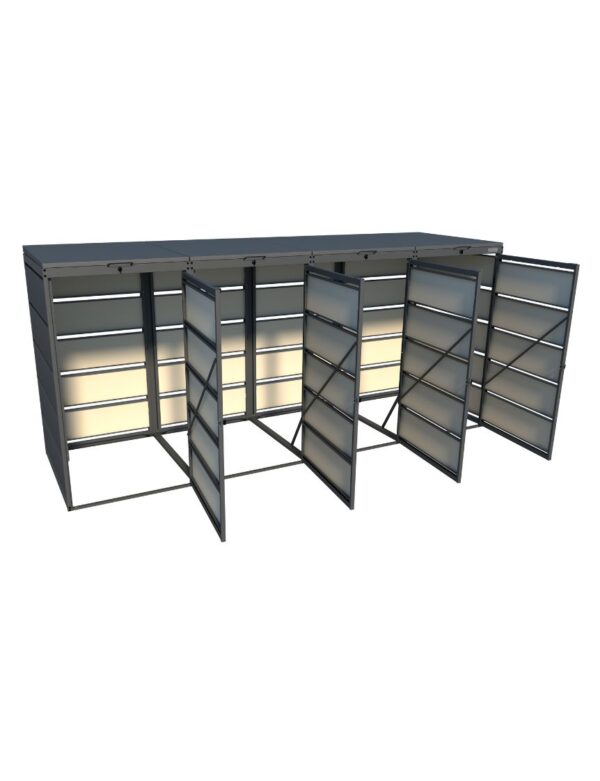 Bin Store Modbin URBAN 4x 240L